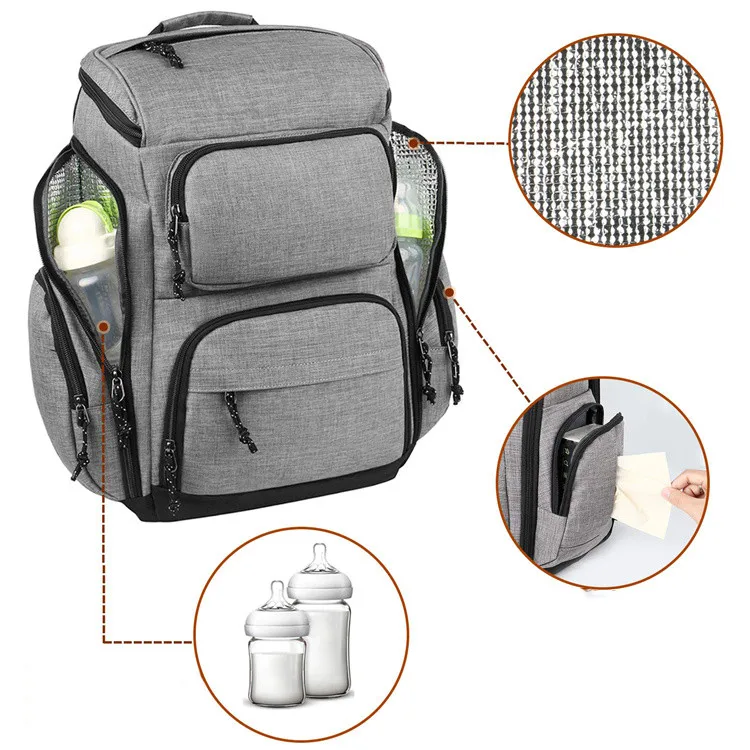 2021 Top selling new design oxford waterproof mummy travel diaper bags messenger designer baby bag, Light grey
2021 Top selling new design oxford waterproof mummy travel diaper bags messenger designer baby bag, Light grey