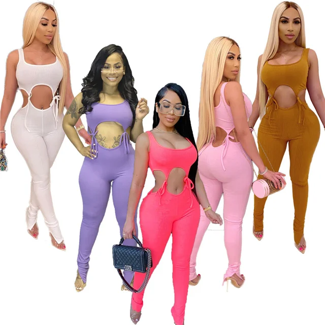 2021 New Arrivels Summer Street Trend Sexy Strappy Sleeveless Waist Cutout Jumpsuit, Picture color
2021 New Arrivels Summer Street Trend Sexy Strappy Sleeveless Waist Cutout Jumpsuit, Picture color