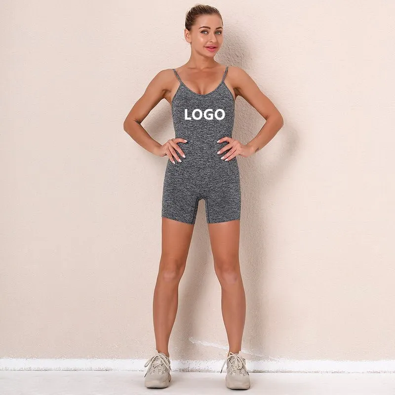Seamless Knitted Sexy Hips Breathable Sling Jumpsuit Sports Running Yoga Wear Women, Picture shows
Seamless Knitted Sexy Hips Breathable Sling Jumpsuit Sports Running Yoga Wear Women, Picture shows