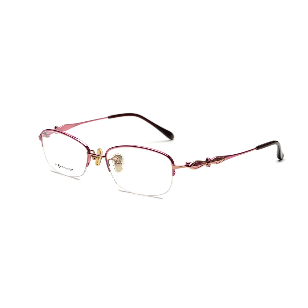 High Quality Titanium Glasses Square Lenses Frame Eyeglasses Metal Gold Glasses Frame For Women
High Quality Titanium Glasses Square Lenses Frame Eyeglasses Metal Gold Glasses Frame For Women