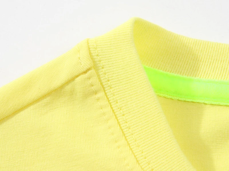 In Stock Premium 100% cotton T shirts with Rainbow reflective logo unisex Tshirts Overruns Branded Men's Cotton tee shirt