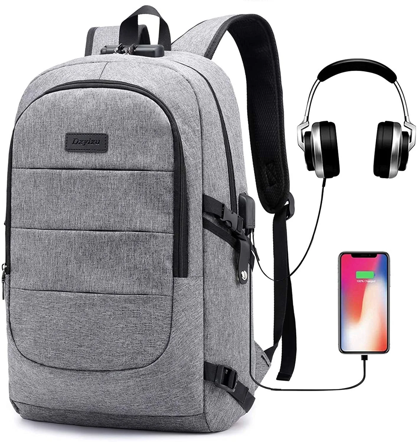 Backpack With Usb Charging Port Travel Laptop Backpack,Mochilas, Navy, blue, black, gray, wine, purple, can custom as you need
Backpack With Usb Charging Port Travel Laptop Backpack,Mochilas, Navy, blue, black, gray, wine, purple, can custom as you need