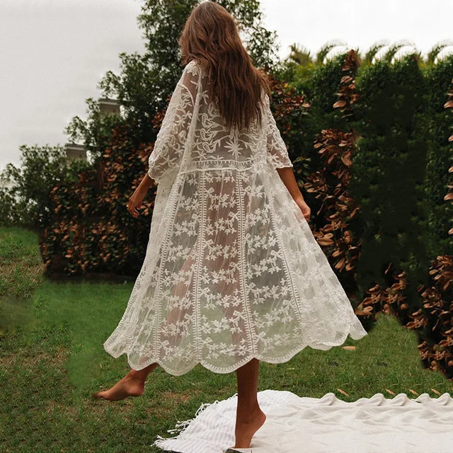 women summer lace up half flare sleeve cardigan dress loose long maxi dress boho beach robe kimono white cotton summer dress
women summer lace up half flare sleeve cardigan dress loose long maxi dress boho beach robe kimono white cotton summer dress