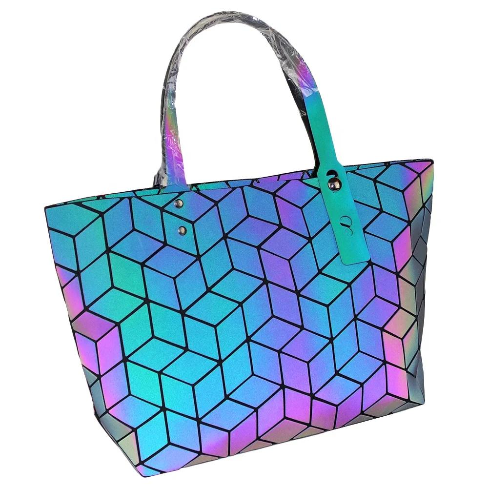 Bag Holographic Women Large Designer Tote Bags With Custom Printed Logo, Luminous
Bag Holographic Women Large Designer Tote Bags With Custom Printed Logo, Luminous