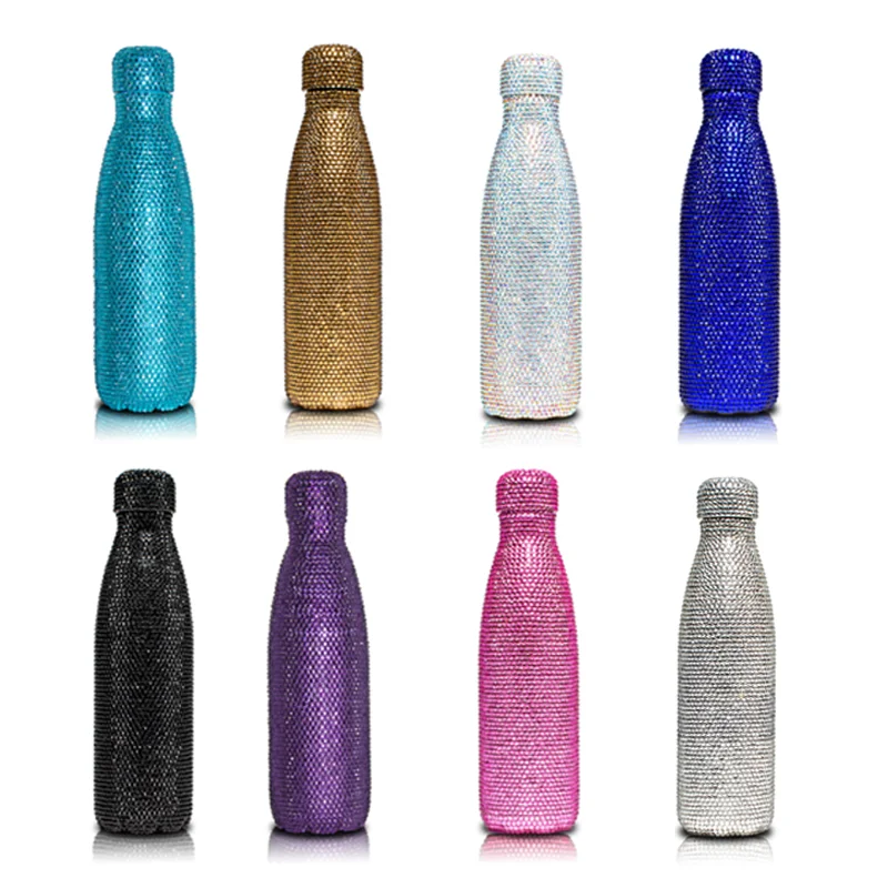 2021 New Fashion Colorful 304 Stainless Steel Bling Diamond Water Bottles for Out Door Sport, Customized color acceptable
2021 New Fashion Colorful 304 Stainless Steel Bling Diamond Water Bottles for Out Door Sport, Customized color acceptable