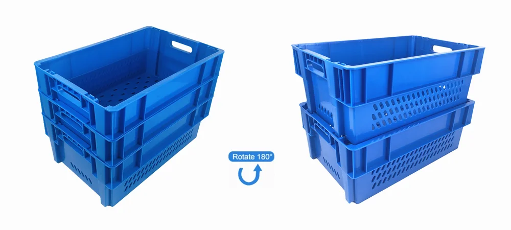 High Quality Large Capacity Collapsible Plastic Storage Crates for Sale supplier