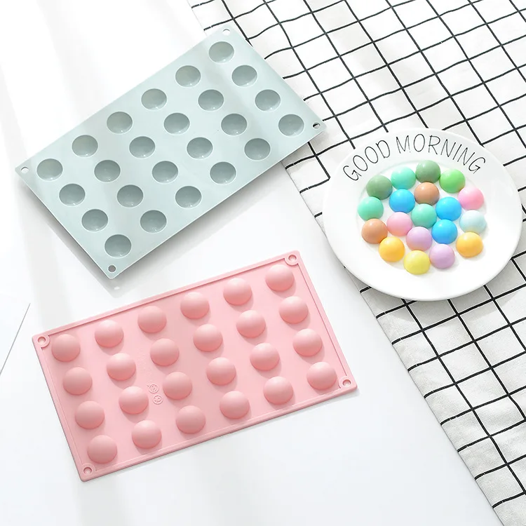 24 continuous mold semicircular silicone cake mold spherical silicone chocolate mold baking tools ice tray, 2 colors
24 continuous mold semicircular silicone cake mold spherical silicone chocolate mold baking tools ice tray, 2 colors