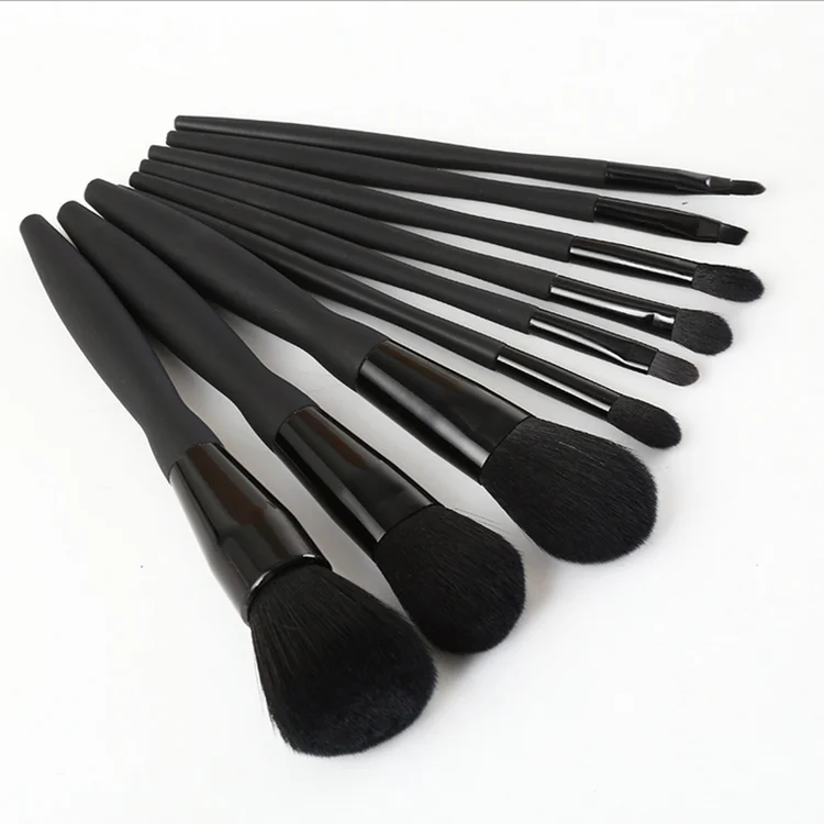 9 pcs black makeup brush manufacturers wholesale makeup brush sets makeup brush set custom vegan soft fiber hair, Black color
9 pcs black makeup brush manufacturers wholesale makeup brush sets makeup brush set custom vegan soft fiber hair, Black color