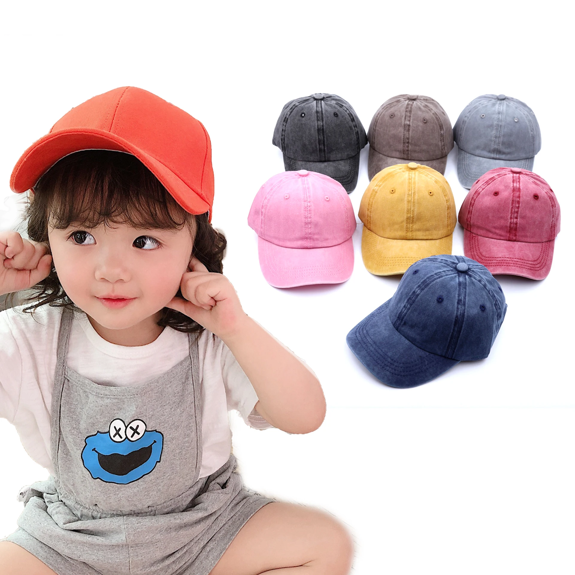 Q844 Cotton Kids Children Baseball Cap Solid Color Snap back Sun Hat Washed Dyed Retro Plain Baby Girls Boys Sports Caps
Q844 Cotton Kids Children Baseball Cap Solid Color Snap back Sun Hat Washed Dyed Retro Plain Baby Girls Boys Sports Caps