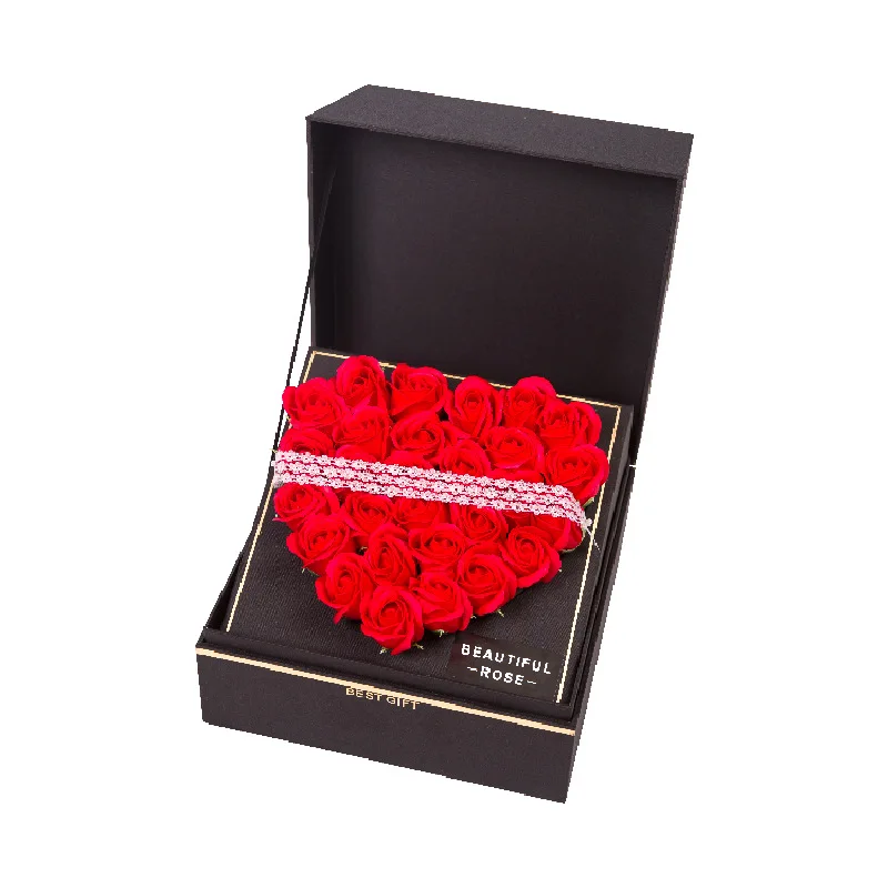 artificial roses soap flower bouquet gift for valentines or