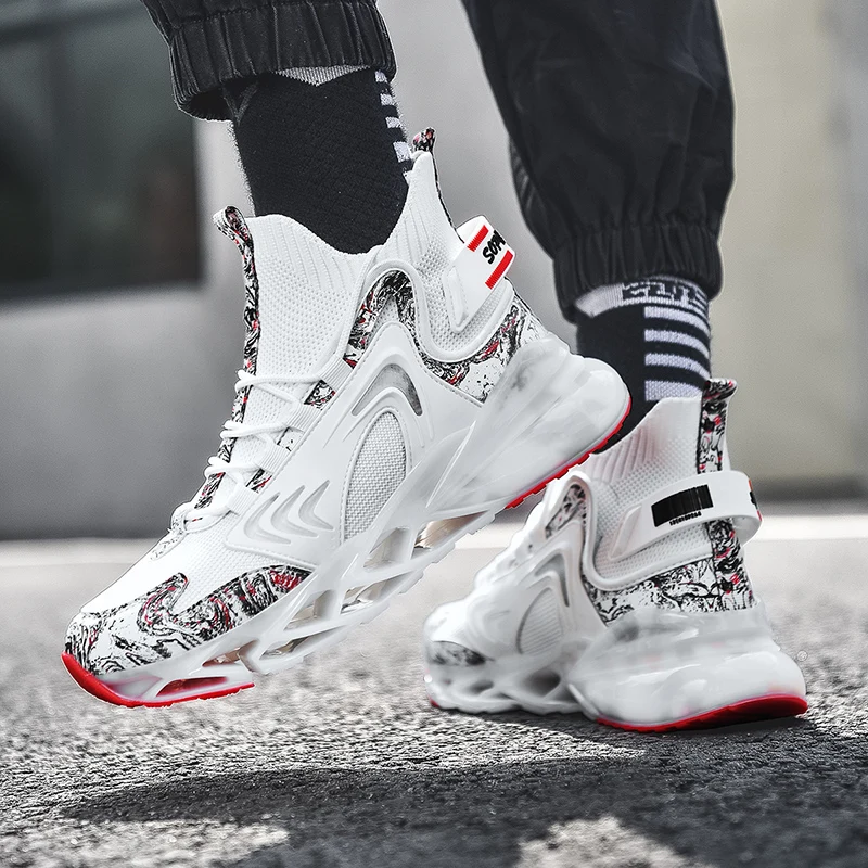 New men's lightweight blade running shoes shockproof breathable mesh sports shoes increased walking fitness shoes Zapatos Hombre
New men's lightweight blade running shoes shockproof breathable mesh sports shoes increased walking fitness shoes Zapatos Hombre