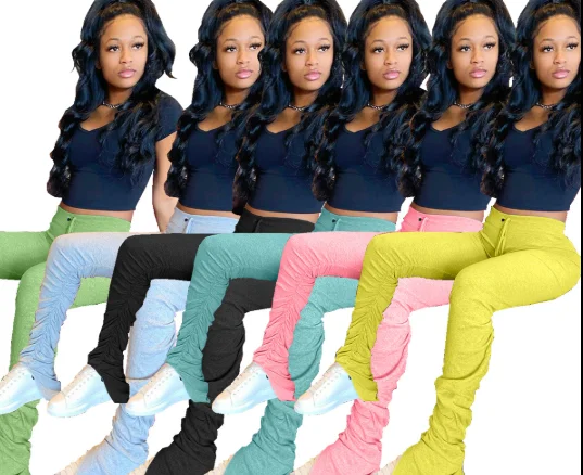 Custom 2020 Wholesale New Arrival Women Ladies Casual High Waist Elastic Candy Color Ruched Stacked Pants
Custom 2020 Wholesale New Arrival Women Ladies Casual High Waist Elastic Candy Color Ruched Stacked Pants
