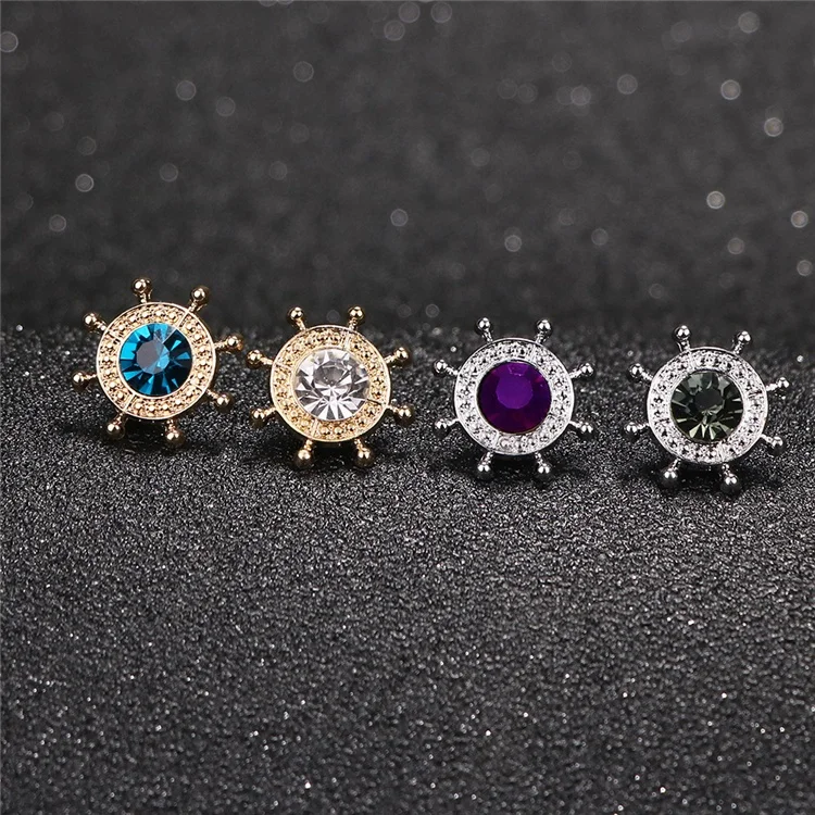 Manufacturer unisex small rudder collar needle brooch rhinestone shirt collar pin, Different color
Manufacturer unisex small rudder collar needle brooch rhinestone shirt collar pin, Different color