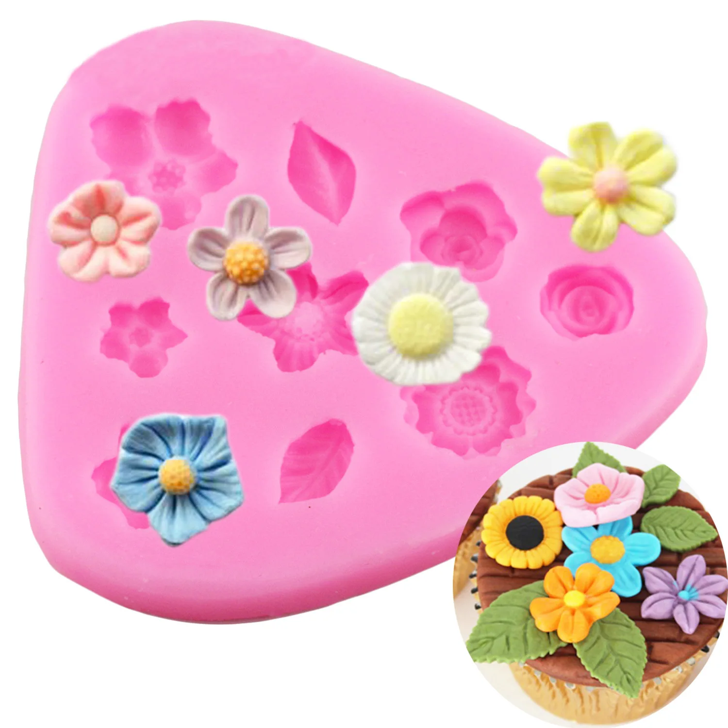 DIY Mold Triangle Mini Flower Leaf Mold Fondant Cake Decoration Mold Clay Silicone Mold for Baking Pastry Accessories Supplies
DIY Mold Triangle Mini Flower Leaf Mold Fondant Cake Decoration Mold Clay Silicone Mold for Baking Pastry Accessories Supplies