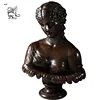 antique cheap price famous resin bronze roman female lady girl mannequin head bust statues for sale BSG-234