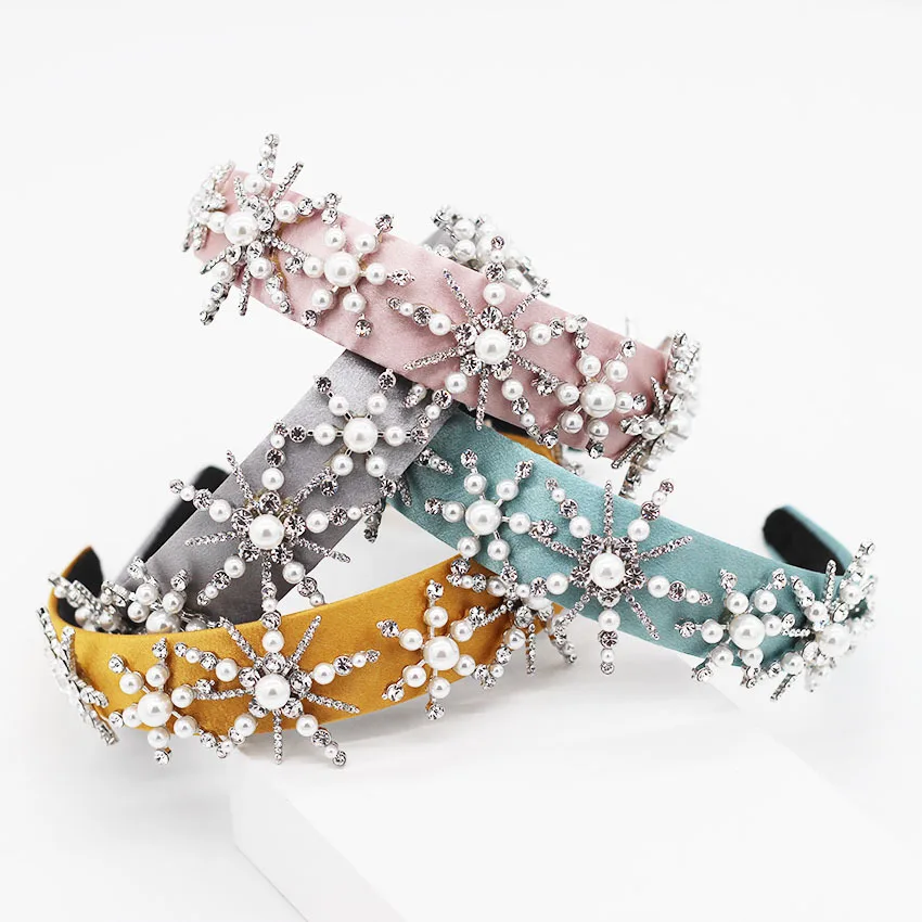 New Designer Headband European American Baroque Luxury Five-pointed Star Pearl Rhinestone Crystal Gemstone Women Hairband, 4 colors 
New Designer Headband European American Baroque Luxury Five-pointed Star Pearl Rhinestone Crystal Gemstone Women Hairband, 4 colors