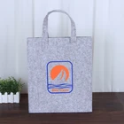 Wholesale oversized promotional felt tote bag recycle reusable felt shopping bag