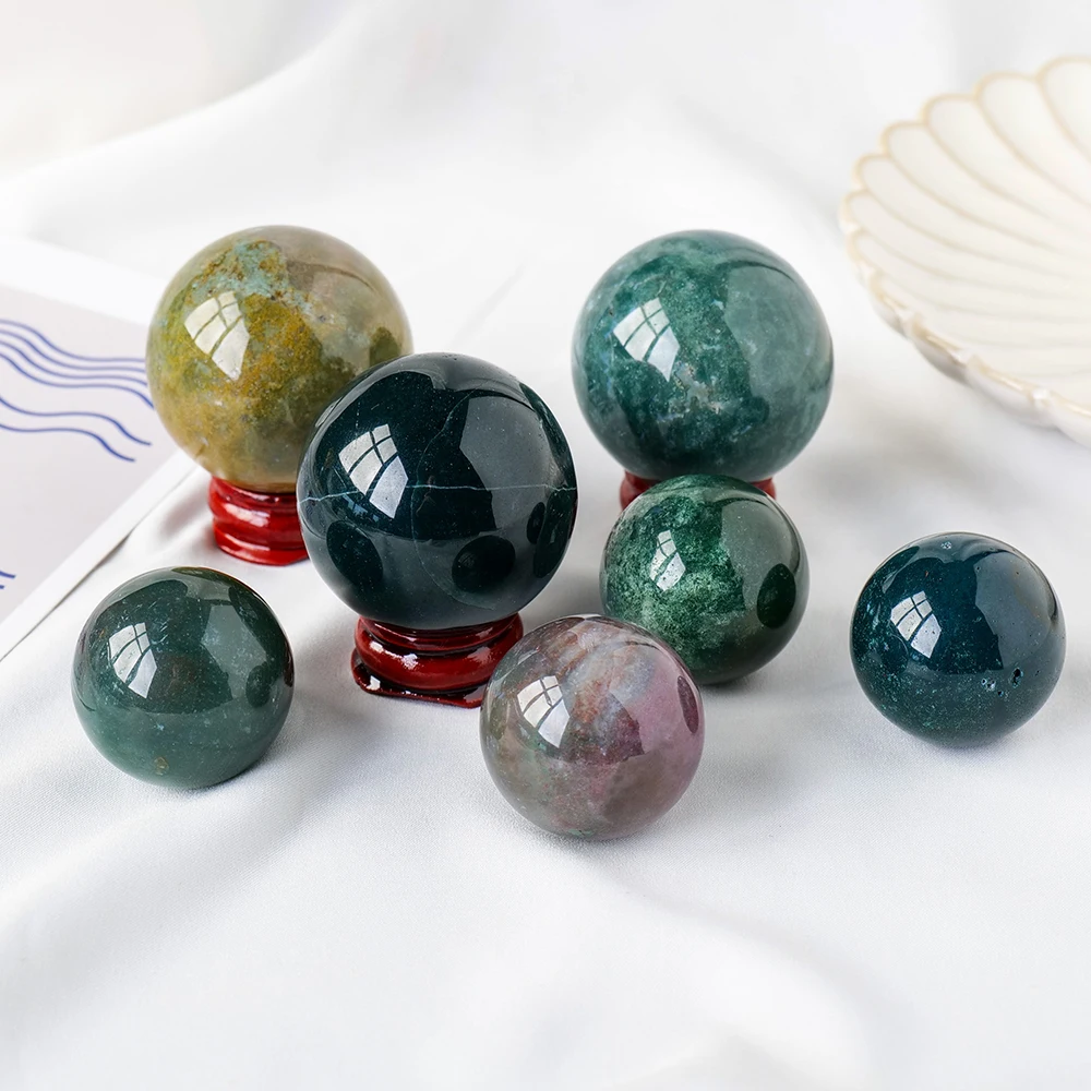 Natural crystal stone polished ocean jasper crystal ball colorful quartz crystal ball
Natural crystal stone polished ocean jasper crystal ball colorful quartz crystal ball