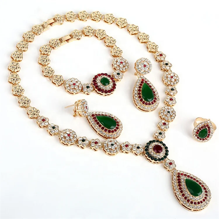 High end luxury water drop inlay crystal vintage gold color women jewelry set for women
High end luxury water drop inlay crystal vintage gold color women jewelry set for women