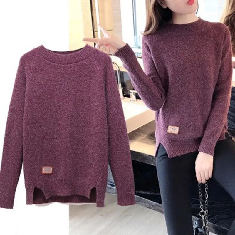 readymade girl Long sleeve round neck plain sweater jumper women loose plus size bottoming sweater tops
readymade girl Long sleeve round neck plain sweater jumper women loose plus size bottoming sweater tops