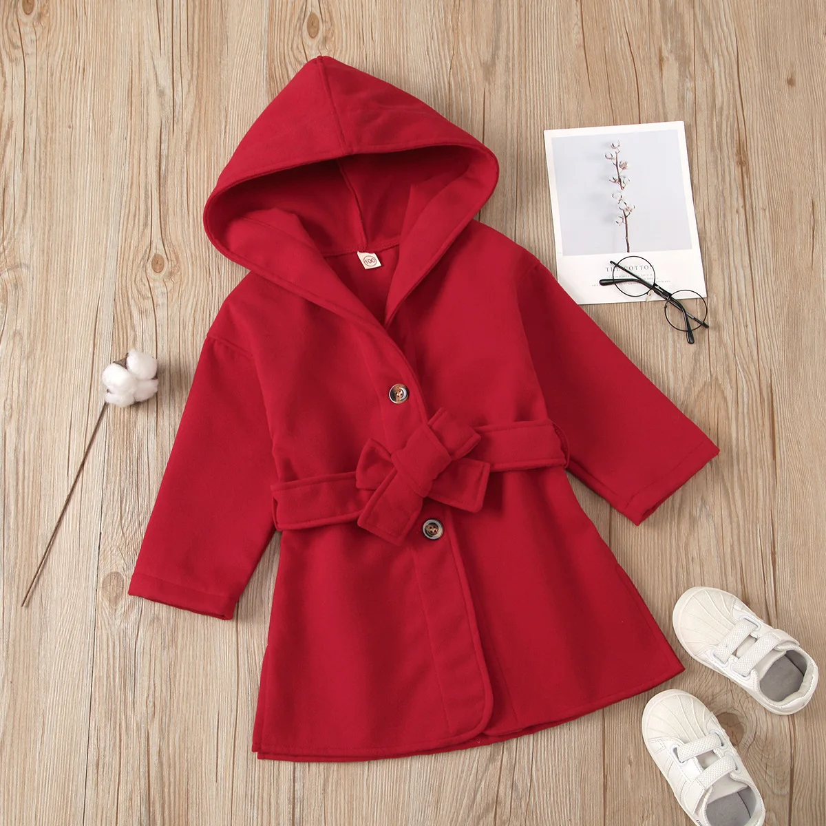 Fall Winter Girls Kids Solid Color Long-sleeved Hooded Coat Single-breasted Belt Trench Coat
Fall Winter Girls Kids Solid Color Long-sleeved Hooded Coat Single-breasted Belt Trench Coat