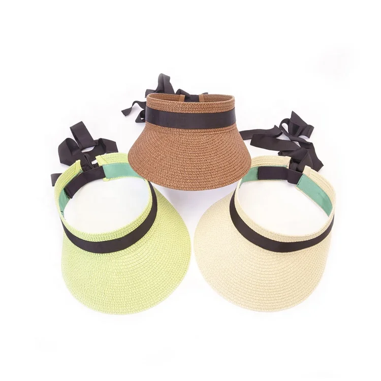 Adjustable Custom Band Designer Plain Women UV Protection Summer Sun Straw Visor Hat Caps
Adjustable Custom Band Designer Plain Women UV Protection Summer Sun Straw Visor Hat Caps