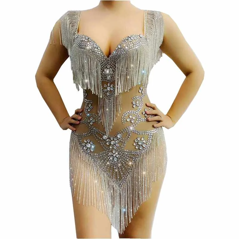 B1795 Bodysuit Dress Tassel Dance Costume Women Show Celebrate Outfit Prom Bar Birthday Dresses
B1795 Bodysuit Dress Tassel Dance Costume Women Show Celebrate Outfit Prom Bar Birthday Dresses