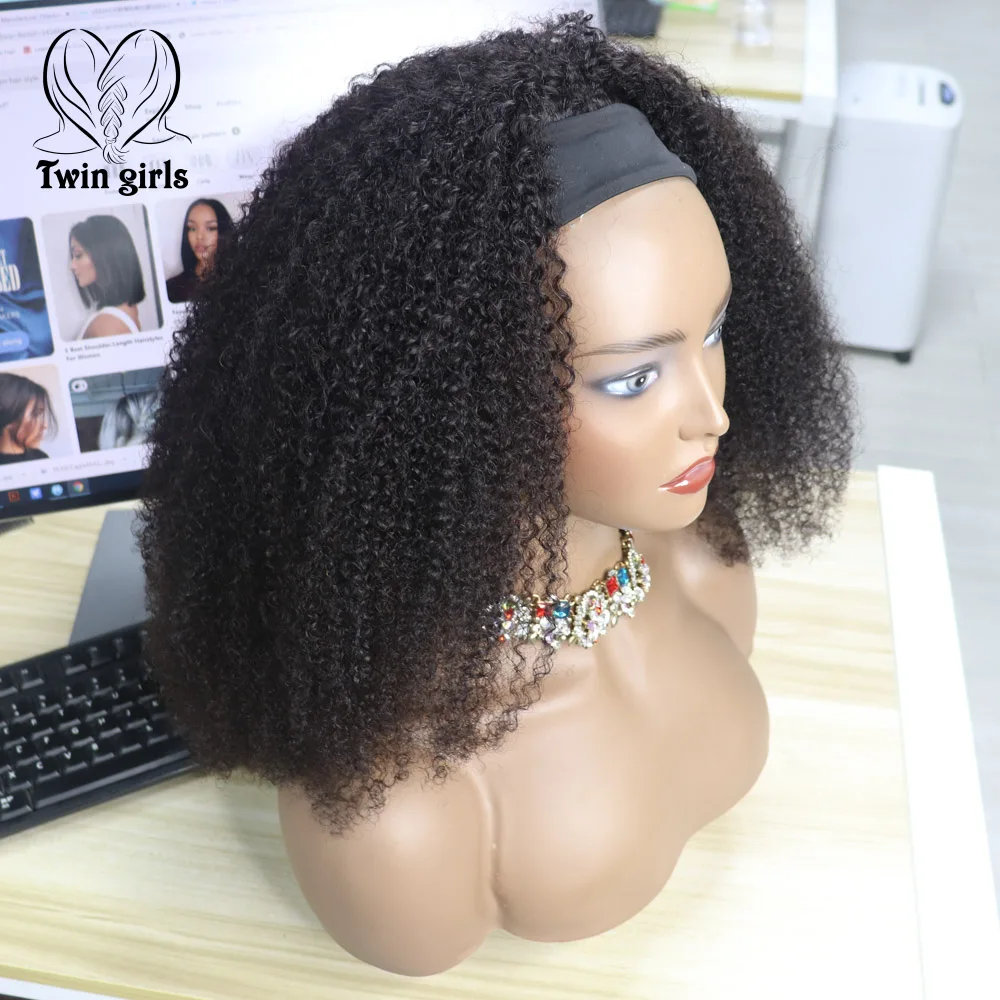 Natural Black Kinky Curly Headband Wig 100% Virgin Hair Pelo Humano Perruque Factory Customized Curly Headband Wigs Vendor, Natural colors
Natural Black Kinky Curly Headband Wig 100% Virgin Hair Pelo Humano Perruque Factory Customized Curly Headband Wigs Vendor, Natural colors