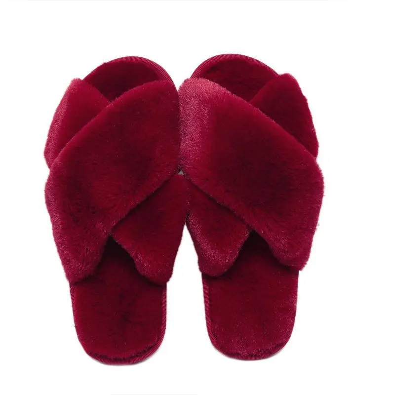Winter Women House Slippers Faux Fur Fashion Warm Shoes Woman Slip on Flats Female Slides home furry slippers, As picture
Winter Women House Slippers Faux Fur Fashion Warm Shoes Woman Slip on Flats Female Slides home furry slippers, As picture