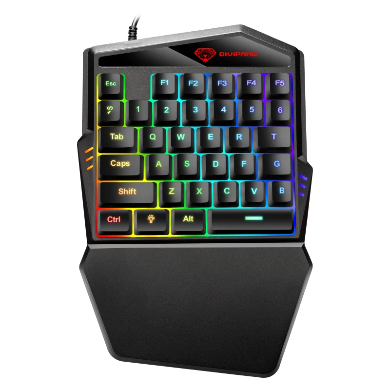 Amazon Hot Selling Mini One-handed keyboard Wired Multicolour Backlit Suitable Gaming Keyboard for Phone and Computer
Amazon Hot Selling Mini One-handed keyboard Wired Multicolour Backlit Suitable Gaming Keyboard for Phone and Computer
