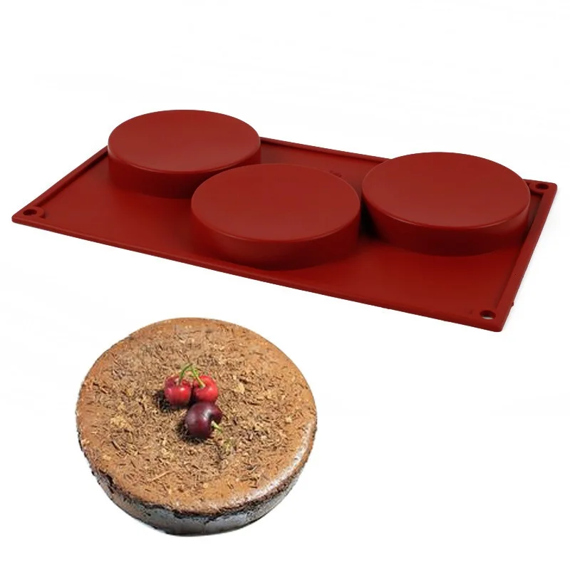 3 Holes Round Silicone Bakeware Chocolate Mold Fondant Cake Decoration Tools DIY Baking Mold Kitchen Accessories
3 Holes Round Silicone Bakeware Chocolate Mold Fondant Cake Decoration Tools DIY Baking Mold Kitchen Accessories