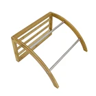 New Design Bamboo Bathroom Shower Bath Towel Holder Rack stainless steel rack