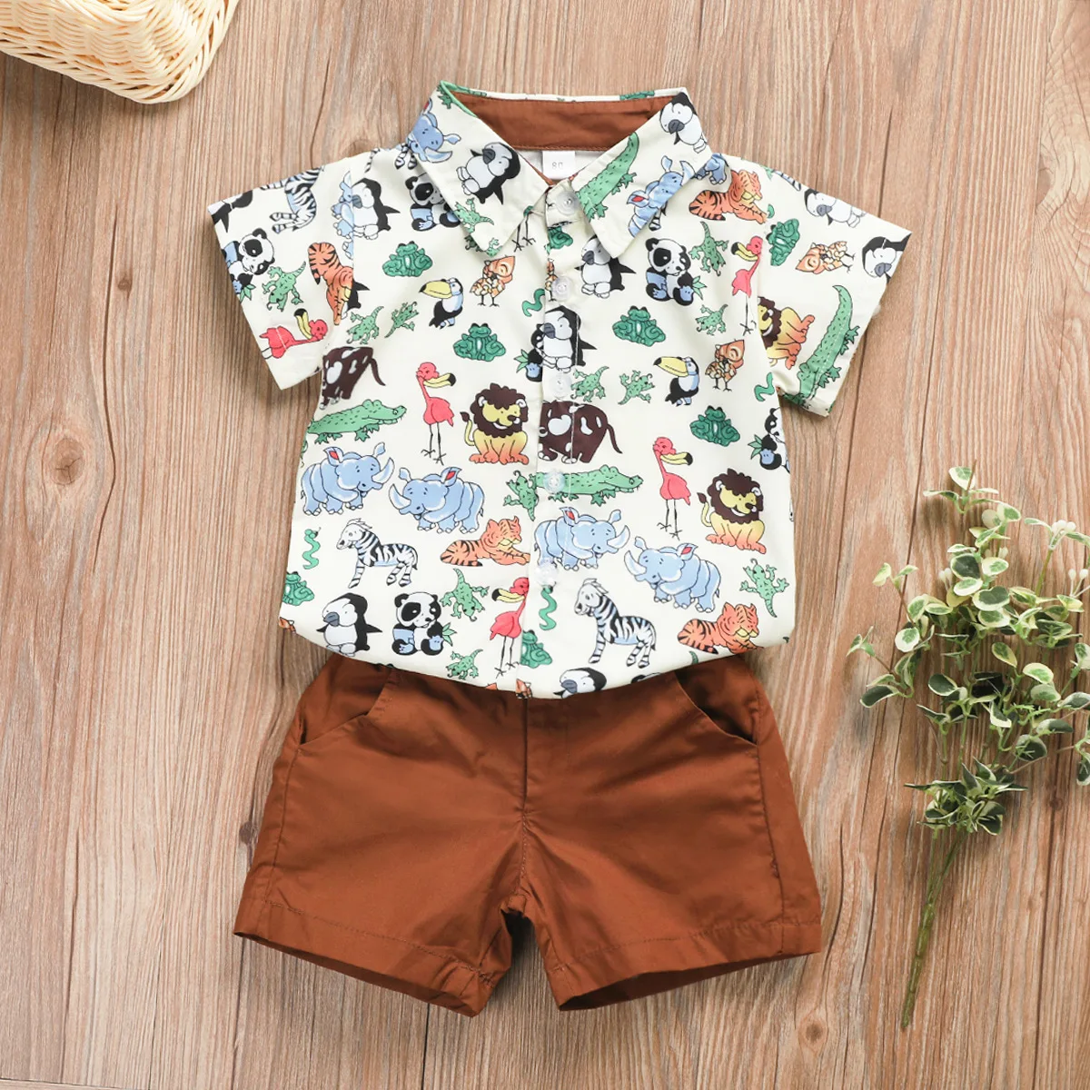 Wholesale Toddler Boys Summer 2 Pcs Clothes Animal Print T-shirt +short Pants Clothing Set For Boys
Wholesale Toddler Boys Summer 2 Pcs Clothes Animal Print T-shirt +short Pants Clothing Set For Boys