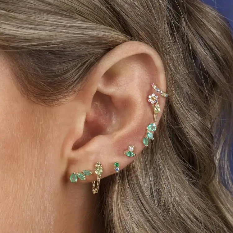 Dainty 925 Sterling Silver Jewelry 3 pcs Green CZ Stone Mini Stud Earring for Women, Picture
Dainty 925 Sterling Silver Jewelry 3 pcs Green CZ Stone Mini Stud Earring for Women, Picture