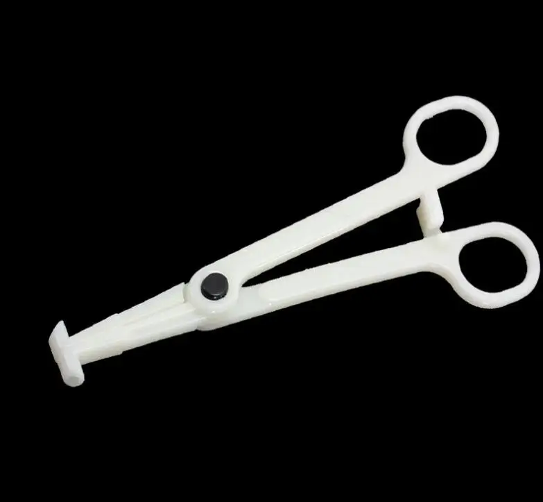 

1 Piece Plastic Disposable Piercing Tool body ear lip navel nose tongue Clear septum forceps pliers clamp tool body piercing