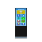 self service kiosk bank queue management machine all in one interactive touch screen lcd displayer