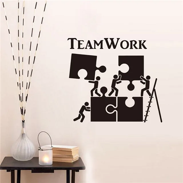 Team Work Office Wall Stickers Text Printing Flat Decorative Wallpaper, As picture
Team Work Office Wall Stickers Text Printing Flat Decorative Wallpaper, As picture