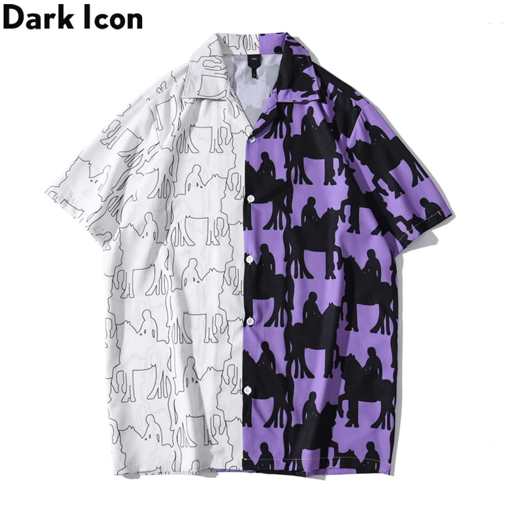 Patchwork Hawaiian Shirt Men Vintage Street Fashion Mens Polo Shirts Summer Thin Cool, Custom color
Patchwork Hawaiian Shirt Men Vintage Street Fashion Mens Polo Shirts Summer Thin Cool, Custom color