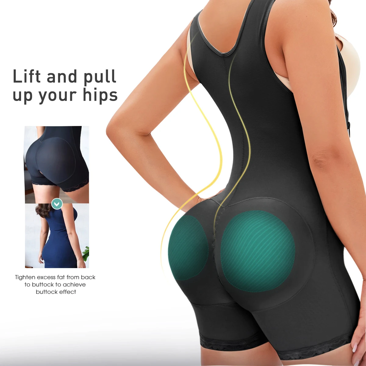 High Elastic Women Zipper On Side Straps Wais Tummy Belly Trainers Control Padded Butt Lifter And Bauch-Steuer Shaper Shapewear
High Elastic Women Zipper On Side Straps Wais Tummy Belly Trainers Control Padded Butt Lifter And Bauch-Steuer Shaper Shapewear