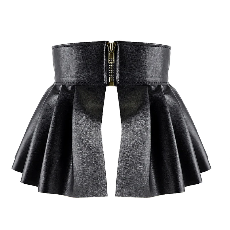 iEFiEL Womens Ladies PU Leather Pleated Skirt Elastic Wide Waistband Skirt Belt Hip-Hop Punk Belt
iEFiEL Womens Ladies PU Leather Pleated Skirt Elastic Wide Waistband Skirt Belt Hip-Hop Punk Belt
