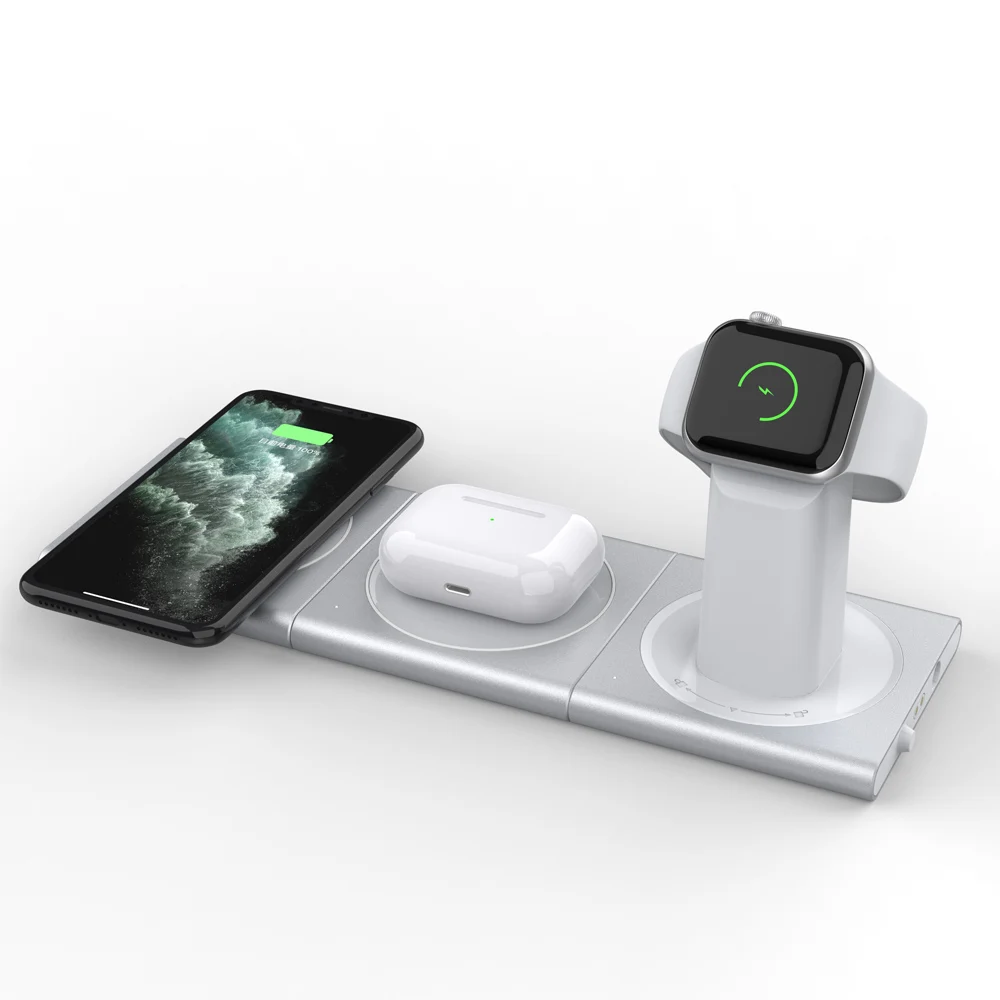 Newest products 2021 electronic products 3 in 1 fast wireless phone charger magnetic charger for iPhone
Newest products 2021 electronic products 3 in 1 fast wireless phone charger magnetic charger for iPhone