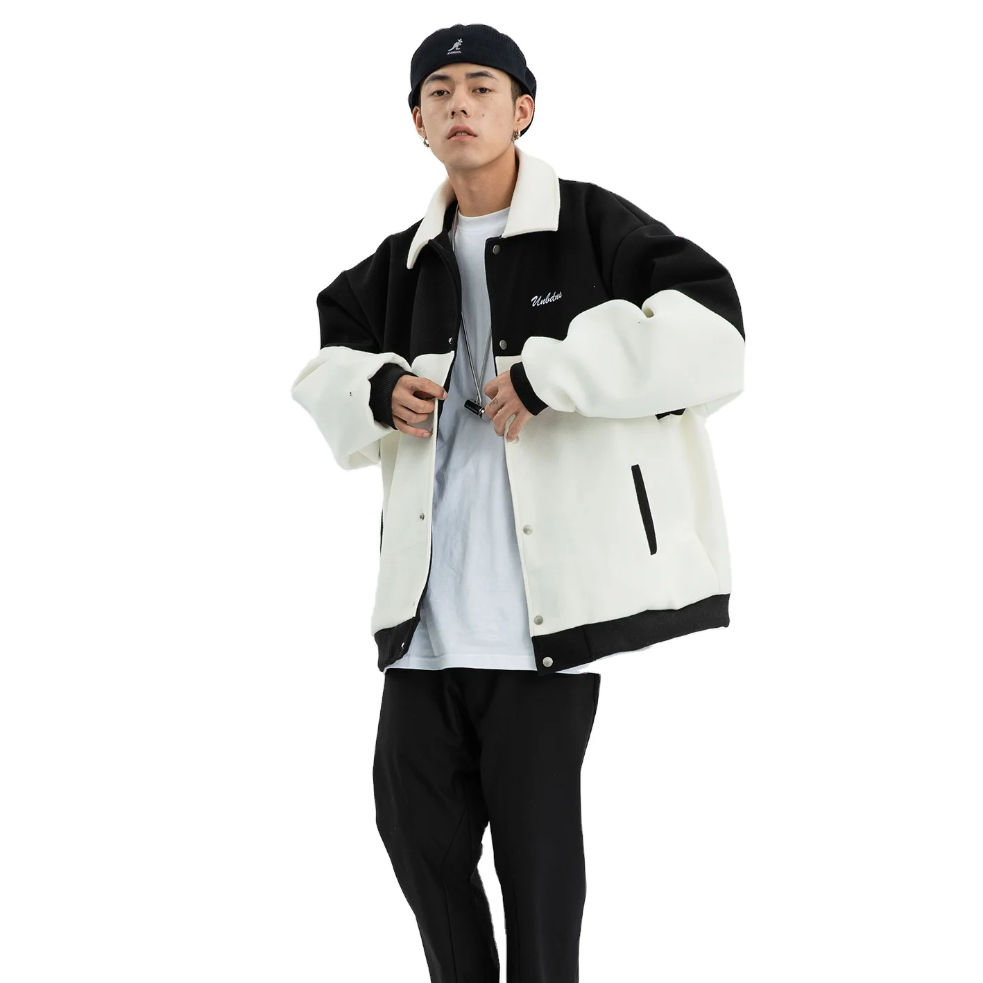 American street loose baseball uniform men's color matching ball meter couple letter street jacket jacket
American street loose baseball uniform men's color matching ball meter couple letter street jacket jacket