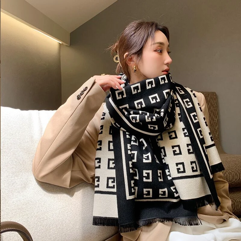 Quality winter warm scarf knitted cashmere hijab women's thickness shawl factory double-side wear cotton cashmere scarf
Quality winter warm scarf knitted cashmere hijab women's thickness shawl factory double-side wear cotton cashmere scarf