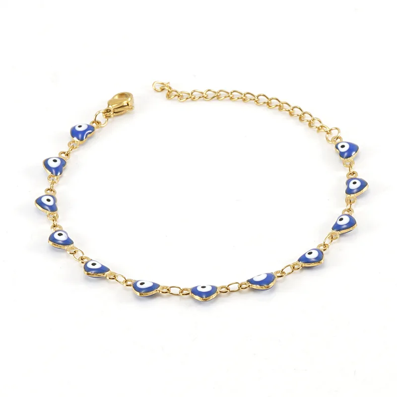 stainless steel 18K gold plated colorful heart red blue turkish evil eye lucky charm adjustable bracelet jewelry for men women, Blue,green,pink,red,colorful
stainless steel 18K gold plated colorful heart red blue turkish evil eye lucky charm adjustable bracelet jewelry for men women, Blue,green,pink,red,colorful