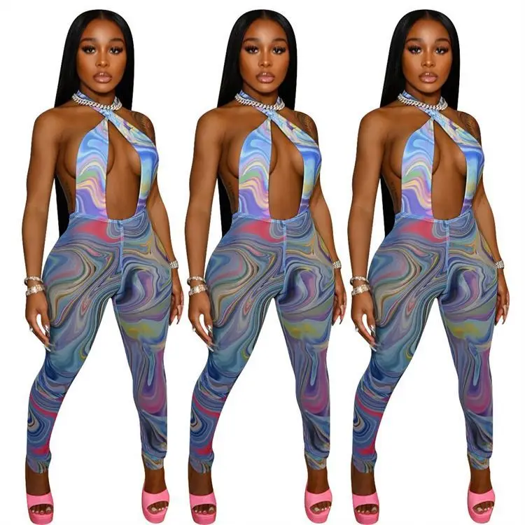 JEAN Good Quality Halter Backless Multicolored Lines Printed Summer Jumpsuit Romper Jumpsuit Women
JEAN Good Quality Halter Backless Multicolored Lines Printed Summer Jumpsuit Romper Jumpsuit Women