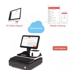 Android pos terminal retail pos system with thermal printer 58mm and keyboard for supper market
