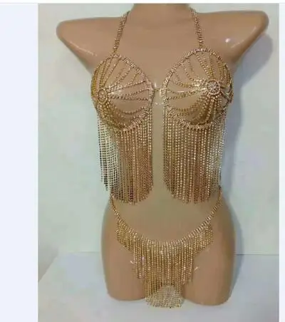 BeUrSelf Sexy Body Jewelry Bra Skirt Dress Body Chain Beach Bikini Dance Dress Tassel Harness Lingerie Rhinestone Women Jewelry
BeUrSelf Sexy Body Jewelry Bra Skirt Dress Body Chain Beach Bikini Dance Dress Tassel Harness Lingerie Rhinestone Women Jewelry