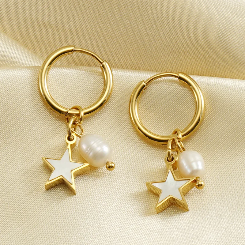 2023 Luxury Round Hoop Earring With Freshwater Pearls Fashion Stainless Steel Element Ear Hoop Party Jewelry Gift for Women
2023 Luxury Round Hoop Earring With Freshwater Pearls Fashion Stainless Steel Element Ear Hoop Party Jewelry Gift for Women