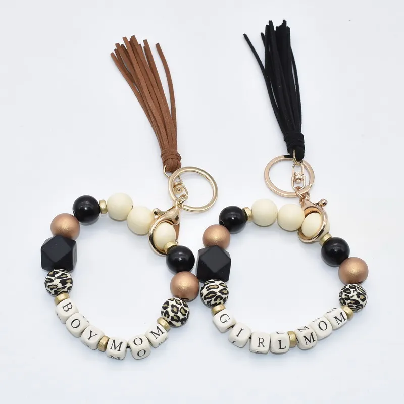 Suede Boho Silicone Leopards Beads Brown Wooden BOYMOM GIRLMOM Stretch Bracelet For MAMA And Baby
Suede Boho Silicone Leopards Beads Brown Wooden BOYMOM GIRLMOM Stretch Bracelet For MAMA And Baby