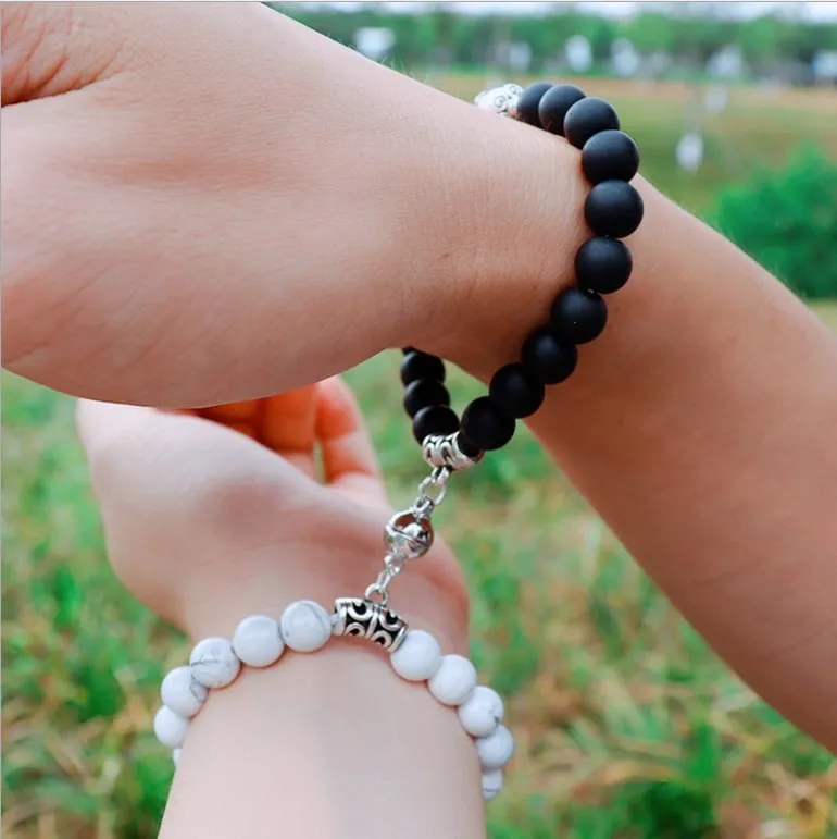 2 Pcs Magnetic Couple Bracelets for Women Men Beaded Matching Bracelet Natural Stone Bead Bracelet Valentine Day Gift Friendship
2 Pcs Magnetic Couple Bracelets for Women Men Beaded Matching Bracelet Natural Stone Bead Bracelet Valentine Day Gift Friendship